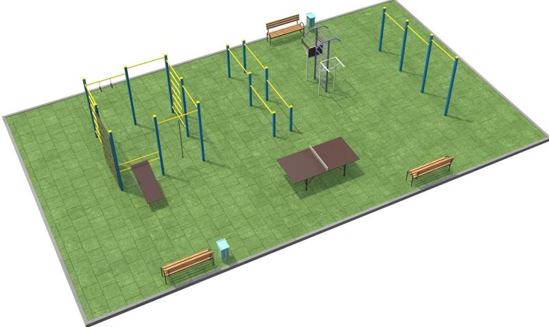 Проект спортплощадки 170 метров в Ульяновске в Ульяновске