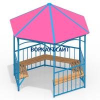 Беседка с лавками МАФ 4120 в Ульяновске Беседка с лавками МАФ 4120 в Ульяновске