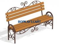 Лавочка кованная МАФ 1606 в Ульяновске