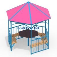 Беседка со столом и лавками МАФ 4121 в Ульяновске Беседка со столом и лавками МАФ 4121 в Ульяновске