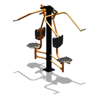 Уличный тренажер  "Верхняя тяга двойная"  УТ207 в Ульяновске