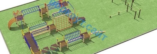 Проект спортплощадки с полосой препятствий в Ульяновске