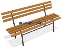 Лавочка со спинкой МАФ 1604 в Ульяновске