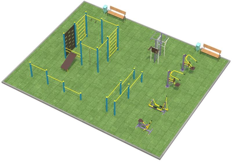 Проект спортплощадки 150 метров в Ульяновске в Ульяновске