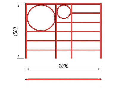 Шведская стенка с кольцами МАФ 3502 в Ульяновске