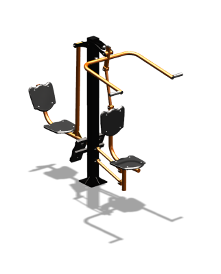 Уличный тренажер "Верхняя тяга Жим ногами" УТ322 в Ульяновске