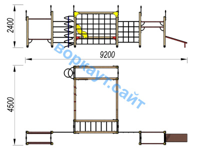 Детский спортивный комплекс ДСК 3102 в Ульяновске