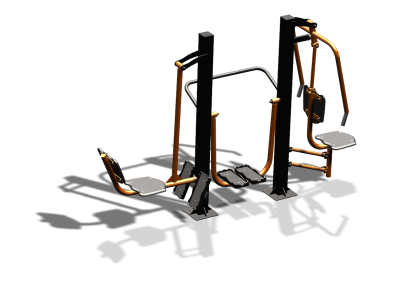 Уличный тренажер "Жим ногами Шагомер Жим от груди" УТ333 в Ульяновске