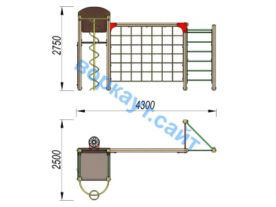 Детский спортивный комплекс Игровой ДСК 3111 в Ульяновске Детский спортивный комплекс Игровой ДСК 3111 в Ульяновске