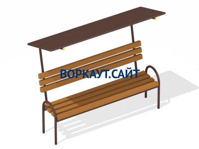 Лавочка под навесом МАФ 1607 в Ульяновске