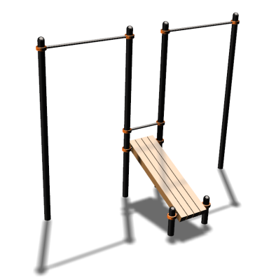 Воркаут турники со скамьей для пресса ВС-27 в Ульяновске