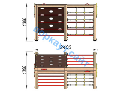 Детский спортивный комплекс ДСК 3203 в Ульяновске