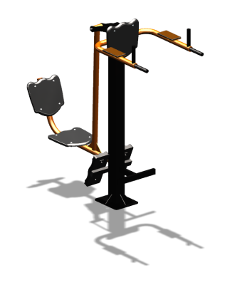 Уличный тренажер "Жим ногами Брусья Пресс" УТ329 в Ульяновске