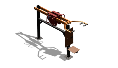 Силовой уличный тренажер  "Жим сидя"  УТ412 в Ульяновске