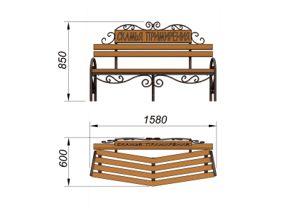Скамья примирения МАФ 1610 в Ульяновске
