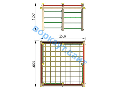 Детский спортивный комплекс ДСК 3109 в Ульяновске