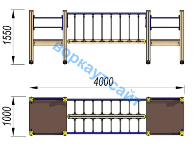 Детский спортивный комплекс Мост ДСК 3113 в Ульяновске