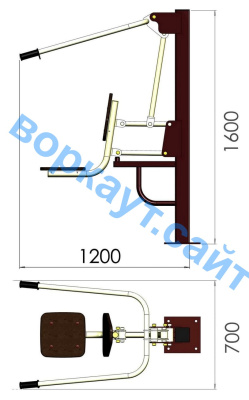 Уличный тренажер "Тяга сверху" УТ 001 в Ульяновске