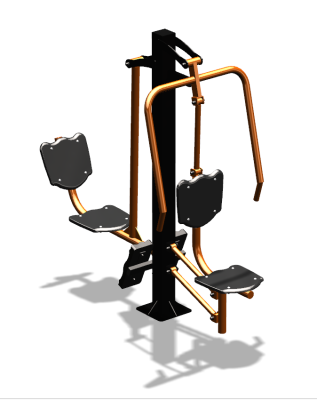 Уличный тренажер "Жим от груди Жим ногами" УТ304 в Ульяновске