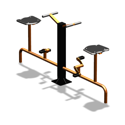 Уличный тренажер  "Вело двойной"   УТ211 в Ульяновске