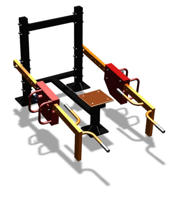 Силовой уличный тренажер  "Приседания/Шраги"  УТ413 в Ульяновске