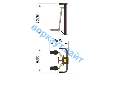 Уличный тренажер Атлетический комплекс УТ 010 в Ульяновске