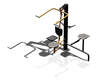Уличный тренажер "Верхняя тяга Твистер стоя Твистер сидя" УТ336 в Ульяновске
