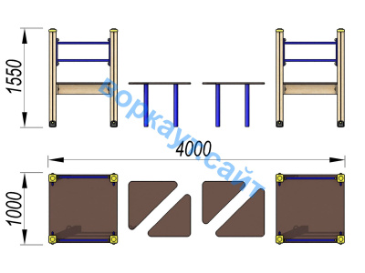 Детский спортивный комплекс Мостик ДСК 3114 в Ульяновске