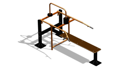 Силовой уличный тренажер  "Горизонтальный жим"  УТ402 в Ульяновске