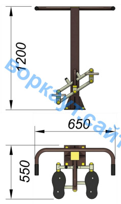 Уличный тренажер "Балансир" УТ 007 в Ульяновске