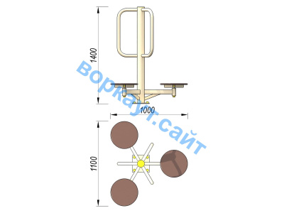 Уличный тренажер Орбита УТ 011 в Ульяновске