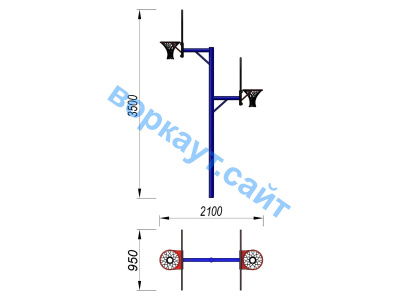 Баскетбольный щит двойной СИО 3511 в Ульяновске