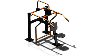 Силовой уличный тренажер  "Жим вверх сидя"  УТ403 в Ульяновске